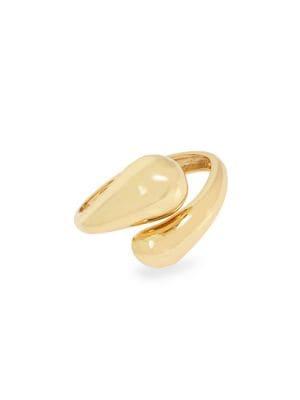 Robert Lee Morris Collection Golden Target Bypass Curve Bangle Bracelet
