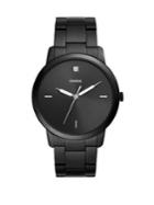 Fossil The Minimalist Carbon Series Three-hand Black Stainless Steel Watch