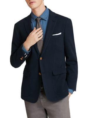 Brooks Brothers Red Fleece Pique Cotton Blazer