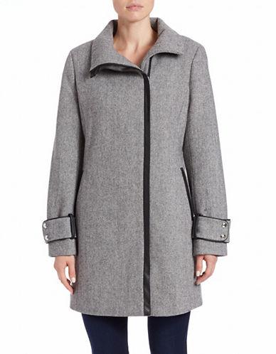 Calvin Klein Asymmetrical Zip-front Coat