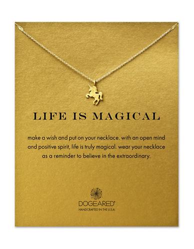 Dogeared 14k Goldplated Unicorn Pendant Necklace