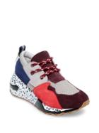 Steve Madden Cliff Colorblock Leopard-print Calf Hair Chunky Wedge Sneakers