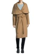 Donna Karan Wool Blend Wrap Coat