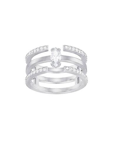 Swarovski Gray Crystal Cutout Ring