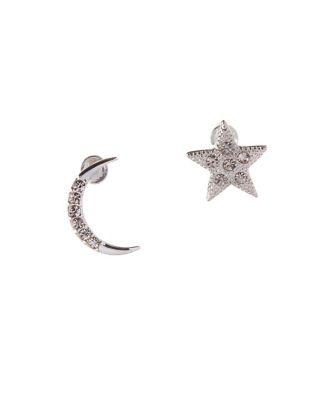 Bcbgeneration Crescent And Star Stud Earrings