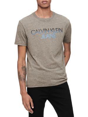 Calvin Klein Jeans Gradient Logo Crewneck Cotton Tee