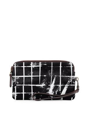 Vida Kimono Leather Statement Clutch