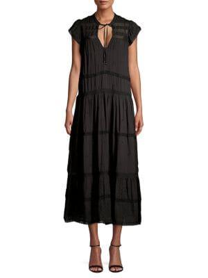 Free People Tiered Shift Midi Dress