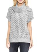 Two By Vince Camuto Honeycomb Extend Shoulder Funnelneck Sweater