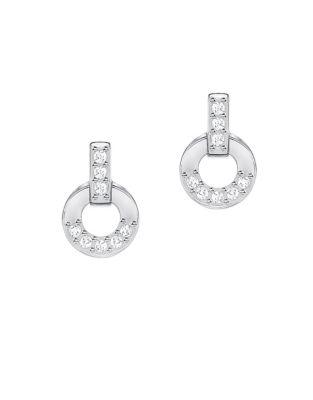 Swarovski Crystal Circle Earrings