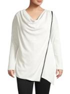 Marc New York Performance Plus Ribbed Thermal Asymmetric Top