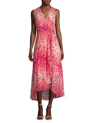 Calvin Klein Floral Hi-lo Midi Dress