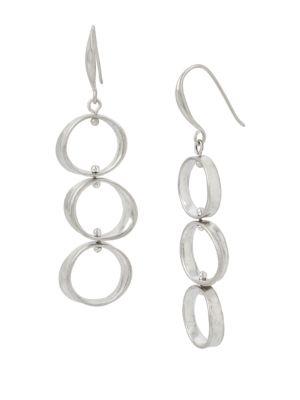 Robert Lee Morris Soho Color Wheel Circular Drop Earrings