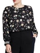Rachel Rachel Roy Plus Dean Floral Printed Top