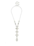 Kenneth Cole New York Silvertone And Crystal Pave Y-necklace
