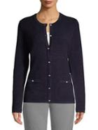 Karl Lagerfeld Paris Ottoman Pearl Cardigan