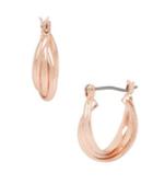 Kenneth Cole New York Trinity Rings Small Twisted Hoop Earrings