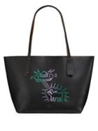 Coach Keith Haring Ufo Dog Leather Market Tote