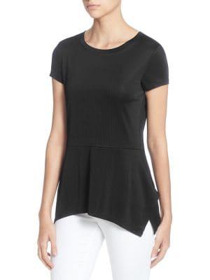 Catherine Catherine Malandrino Knit Peplum Tee