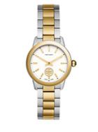 Tory Burch Classic Collins Two-tone Stainless Steel Bracelet Watch