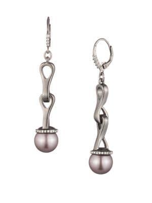 Carolee Linked 2-3mm Freshwater Pearl Earrings