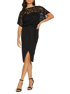Quiz Batwing-sleeve Blouson Dress