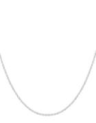 Lord & Taylor 24 Loose Rope Sterling Silver Chain Necklace