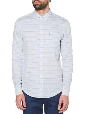 Original Penguin Horiztonal Dobby Striped Button-down Shirt