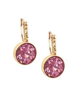 Kate Spade New York Goldtone And Cubic Zirconia Round Drop Earrings