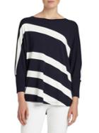 Lafayette 148 New York Bi-color Stripe Sweater