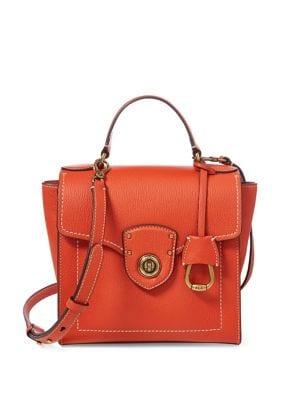 Lauren Ralph Lauren Leather Crossbody Satchel