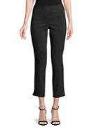 Imnyc Isaac Mizrahi Slimming Ankle Length Straight-leg Pull On Pants