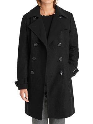 Karl Lagerfeld Paris Lace Trench Coat