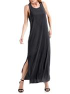 Lucky Brand Cross-back Slit-hem Tank Dress