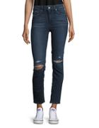 Paige Lani Distressed Cropped Skinny Jeans
