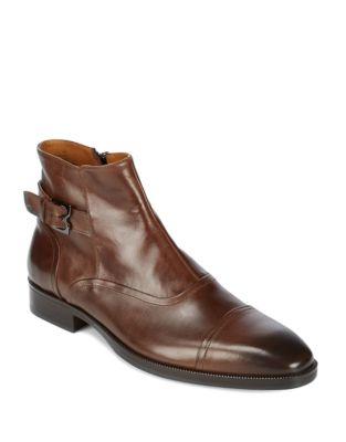 Bruno Magli Arcadia Leather Cap Toe Boots