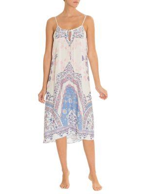 In Bloom Country Blue Border Gown
