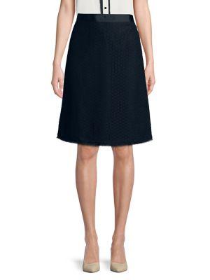 Ellen Tracy Eyelet Lace Skirt