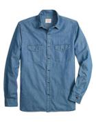 Brooks Brothers Red Fleece Chambray Shirt