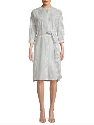 Weekend Max Mara Striped Button Front Dress