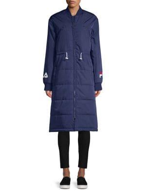 Fila Quilted Logo Coat