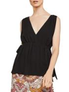 Bcbgmaxazria Sleeveless Waist-tie Top