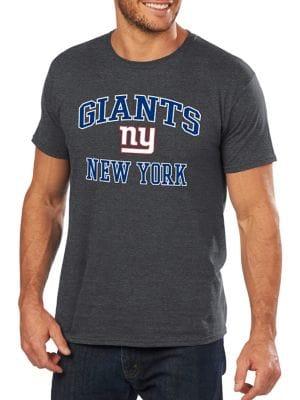 Majestic New York Giants Nfl Heart And Soul Iii Cotton Tee