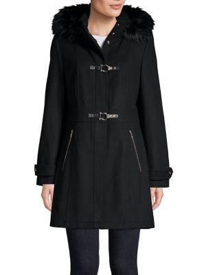 Ivanka Trump Faux Fur-trimmed Jacket