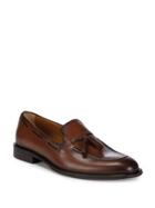 Black Brown Tassel Calfskin Leather Loafers