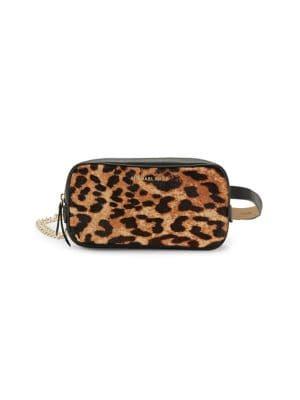 Michael Michael Kors Leopard-print Calf Hair Leather Belt Bag