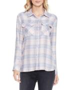 Two By Vince Camuto Plaid Button-down Shirt