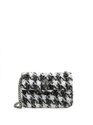 Kurt Geiger London Tweed Kingston Chain Crossbody Bag