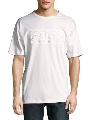 Hugo Boss Raised Logo Crewneck Tee