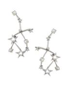 Oscar De La Renta Swarovski Crystal Constellation Earrings